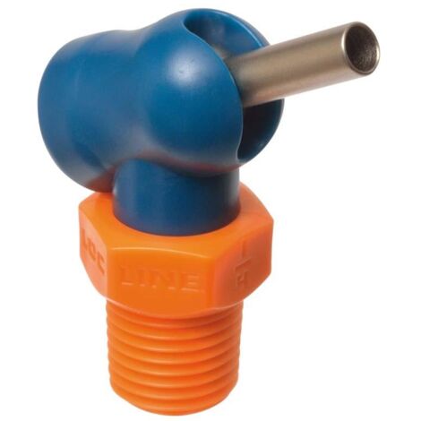 LOC-LINE Hochdruckdüse XW für Kühlmittelschlauch 1/8 70bar Ø2,2x12,7mm blau-orange
