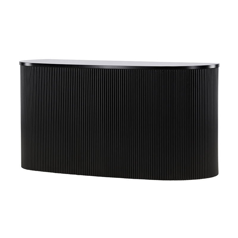 Loca console mural 1 porte noir.