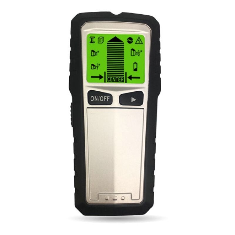 Jusch - Localisateur de câbles 5 en 1, bois, tuyaux, câbles, fils, boîte murale, prise cachée, batterie 9 v, écran lcd