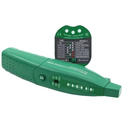 Localisateur de Circuit et Testeur de Câble avec Détecteur de Cable électrique, Fonctionnalité Complète pour Installations 110-250V AC, Traceur Cable, Prise Conforme Norme UE【sans Batterie】
