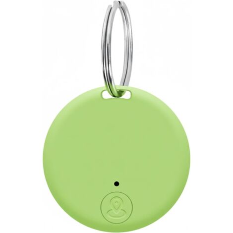 Localisateur de clés Bluetooth intelligent, traceur GPS, portée de 15 m, adapté aux enfants, animaux, chats, motos, bagages, smartphones (vert)