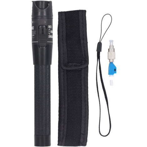 Localisateur de défauts visuel 30km VFL, stylo de test à fibre optique sans contact avec adaptateur FC/LC