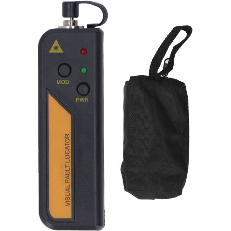 Localisateur de Fautes Visuel 10KM pour Fibre Optique, Détecteur Portable de Câble Optique avec Connecteur Universel 2.5MM
