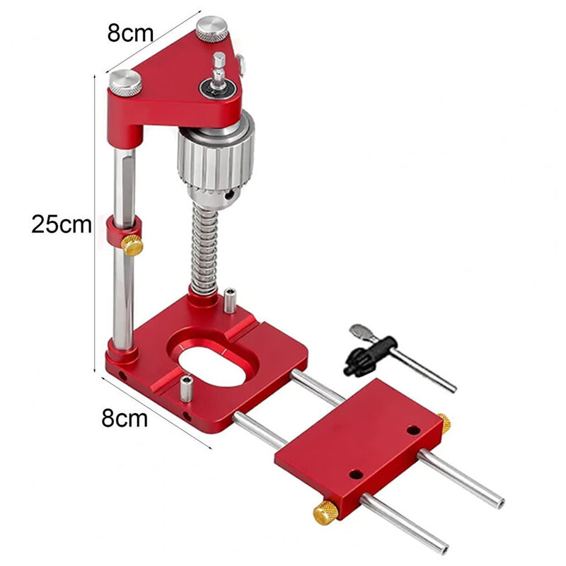 Localisateur de foret Localisateur de poinçon de travail du bois en acier allié Outil de guidage de gabarit de perçage portable Localisateur de foret