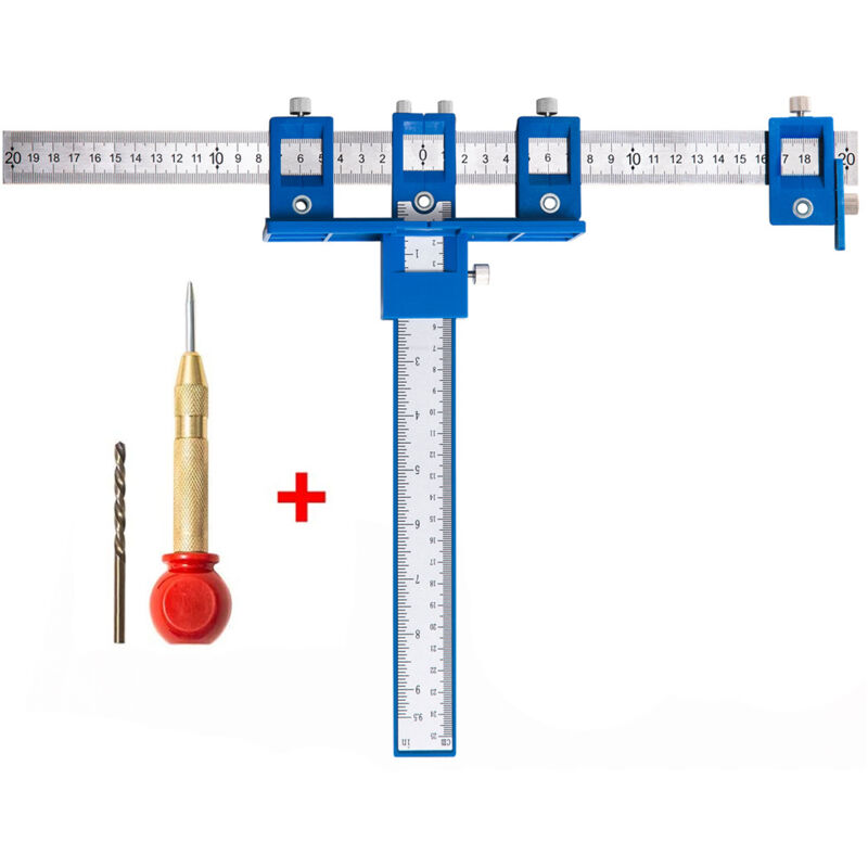 Localisateur de forets à bois, outil de guidage de forets à bois pour boutons et poignées d'armoire, installation facile - et conception lestée