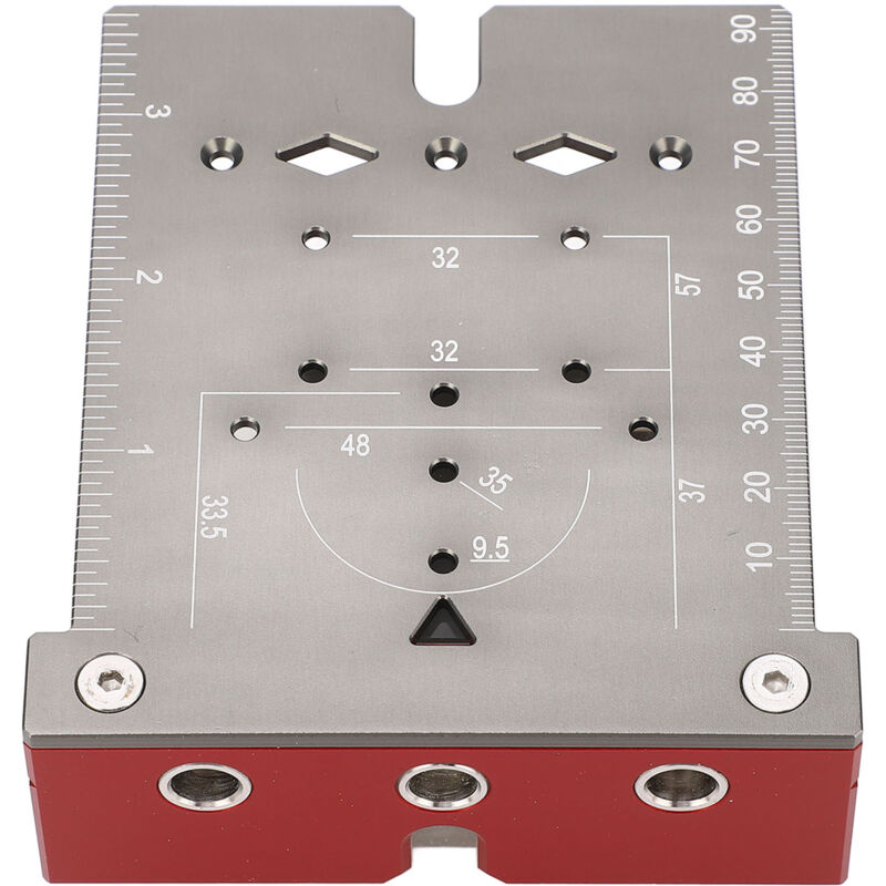 Localisateur de perçage de charnière Guide de montage des charnières de porte d'armoire en alliage d'aluminium