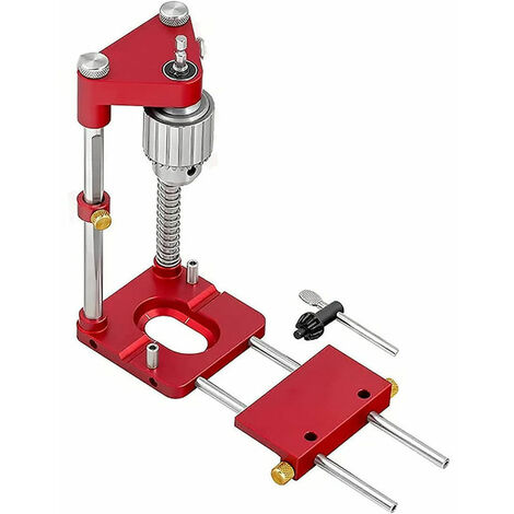 Localisateur de perceuse portable réglable pour travail du bois Rouge