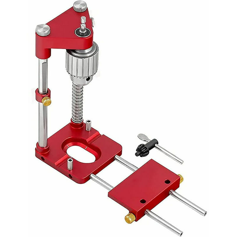 Localisateur de perceuse portable réglable pour travail du bois Rouge