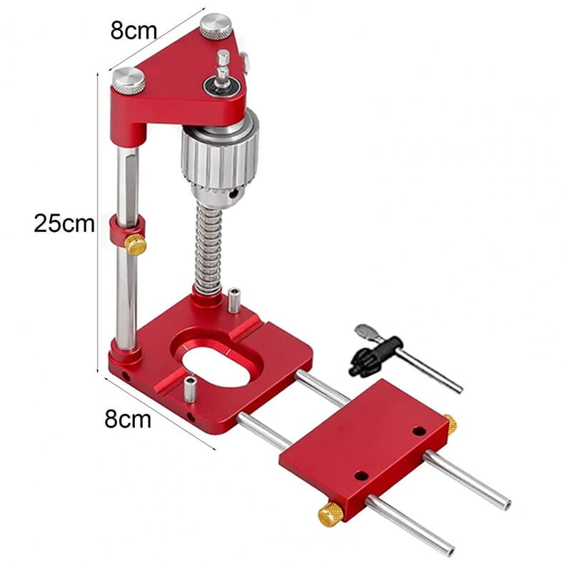 Insma - Localisateur de poincons Gabarit de percage Guide de percage pour le travail du bois Kit d'outils de guidage de percage Fantablau
