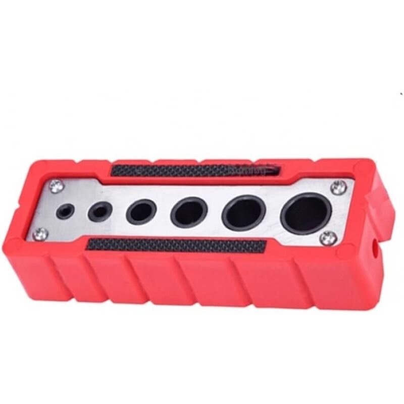Localisateur de trous de poche 6 en 1 Guide de perçage vertical à centrage automatique de 2 mm à 12 mm Localisateur de trous