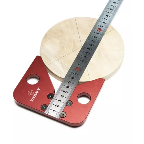 Localizador centro DDWT calibre alambre escuadra 45°, herramienta marcado carpintería medición madera, multifuncional para trazado y marcado profesional