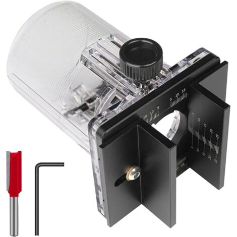 Localizador de ranuras para enrutador de madera, 2 en 1, ajustable, de alta precisión, de 65 mm, accesorios para máquinas ranuradoras.
