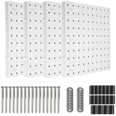 Lochpaneele, Wandorganisation, Lochpaneele für Wände, Bastelräume, Küchen, Garagen, Wohnzimmer, Badezimmer (4 Stück)