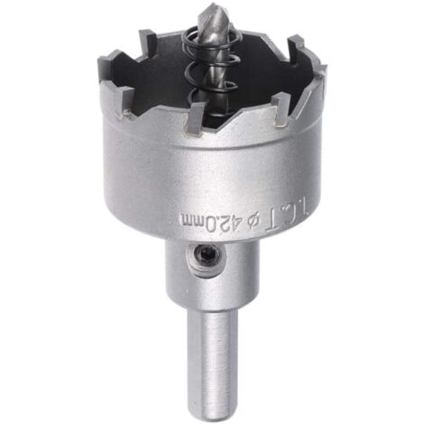 Lochsäge Hartmetallbohrer Triomphe Lochsäge 42 mm Schnittdurchmesser TCT für 0,5 mm-3 mm Edelstahl 5 mm Blech