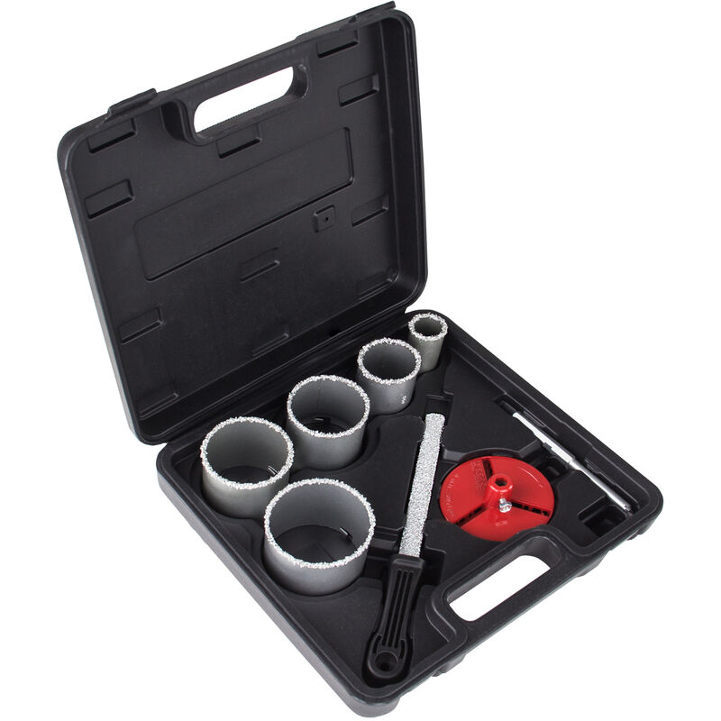 Image of Dema - Lochsägen Set Satz 8-tlg. Dosenfräser Lochbohrer Dosenbohrer Bohrkronen Koffer
