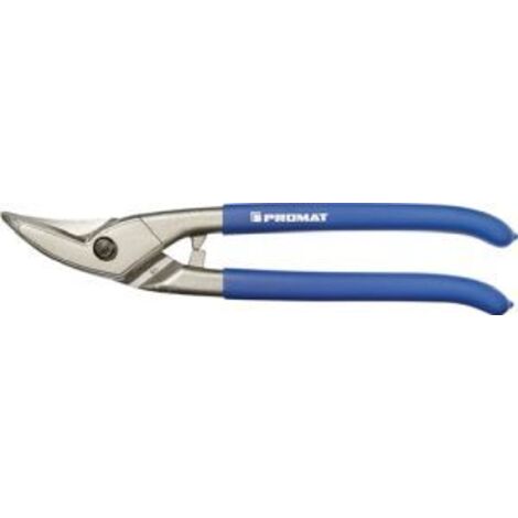 Lochschere Gesamtlänge 250 mm links Stahl max. 1 mm Edelstahl max. 0,5 mm Qualitätsstahl Kunststoffüberzug
