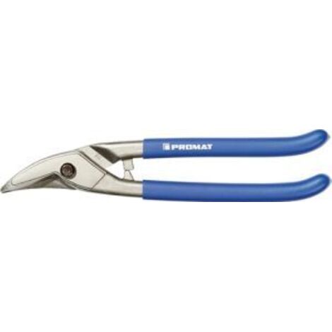 Lochschere Gesamtlänge 250 mm rechts Stahl max. 1 mm Edelstahl max. 0,5 mm Qualitätsstahl Kunststoffüberzug