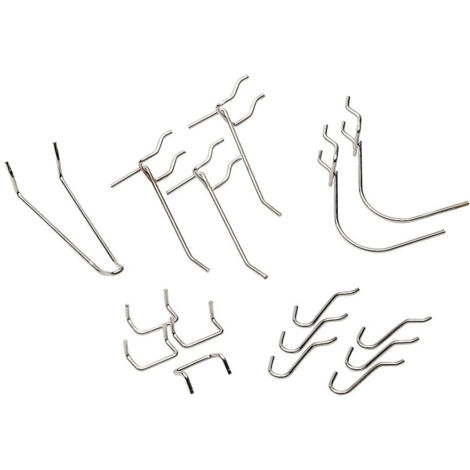LOCHWANDHAKEN STOREPLUS, ASSORTIMENT DE 20 POUR ALLIT MUR CHROMÉ 455002