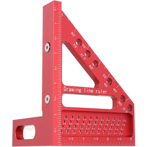 [Lochwinkel] 3D-Aluminium-Messwerkzeug 45°-90° für Holzbearbeitung und Maschinenbau [Lochwinkel] 3D-Aluminium-Messwerkzeug 45°-90° für Holzbearbeitung und Maschinenbau