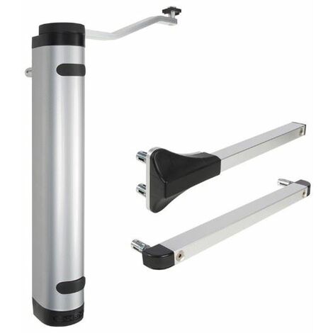 Locinox – Ferme-porte hydraulique réglable pour porte jusqu'à 150 kg – Charnières 90° et 180° – Aluminium thermolaqué pour extérieur