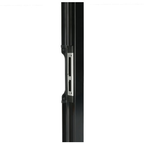 Locinox – Fermeture esthétique pour portail en aluminium extrudé 2m – RAL 9005 – Résistance à la corrosion – Installation facile avec système SFKU