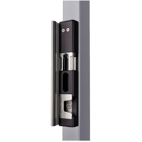 Locinox – Gâche de sécurité électrique en applique aluminium non traité – Fonctionnement à rupture – Pour accès sécurisés – Dimensions optimales