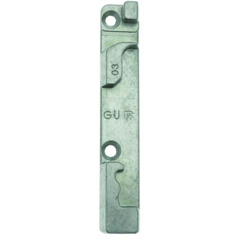 Locinox – Gâche de serrure à crochet H-Métal – Fixation Quick-Fix en acier inoxydable – Résistance à l'arrachement 1000 kg – Pour profils carrés 40-60 mm