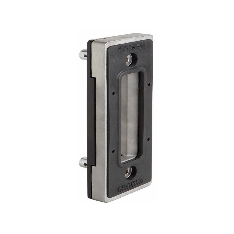Gâche avec fixation Quick-Fix pour serrure coulisante, pour profil carré 80mm acier inoxydable. - LOCINOX
