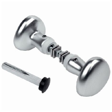 Locinox – Paire de poignées boutons ronds en aluminium – Carré 8mm – Longueur 90mm – Pour portes intérieures – Finition élégante et durable - 90mmLOCINOX