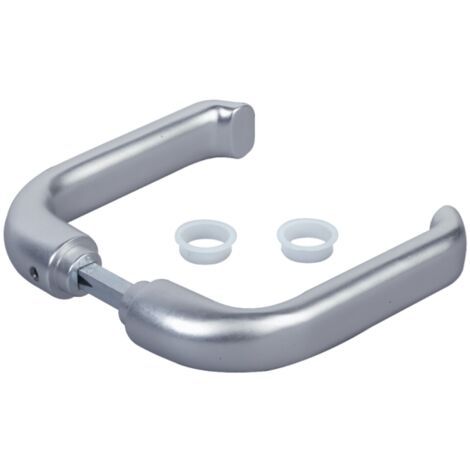 Locinox – Paire de poignées doubles en acier inoxydable pour carré de 8mm – Longueur 90mm – Esthétique robuste pour projets d'amélioration maison