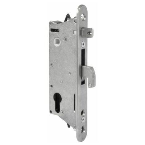 Locinox – Serrure à encastrer inox 40 mm – Axe 40 mm pour profils 60 mm – Pêne demi-tour réversible – SIXTYLOCK