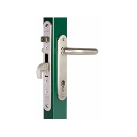 Locinox – Serrure monopoint encastrée 35mm en acier inoxydable – Pêne demi-tour réglable – Gâche anti-écartement – Entraxe 92mm