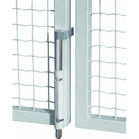 Locinox – Verrou de sol applique acier galvanisé 20mm – Fixation rapide Quick Fix – Compatible portails carrés 40x40mm – Réglage hauteur 100mm - P00008481