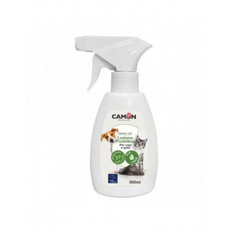 Loción Camon Protection 300 ml – Aceite de Neem – Calmante y purificante para perros y gatos