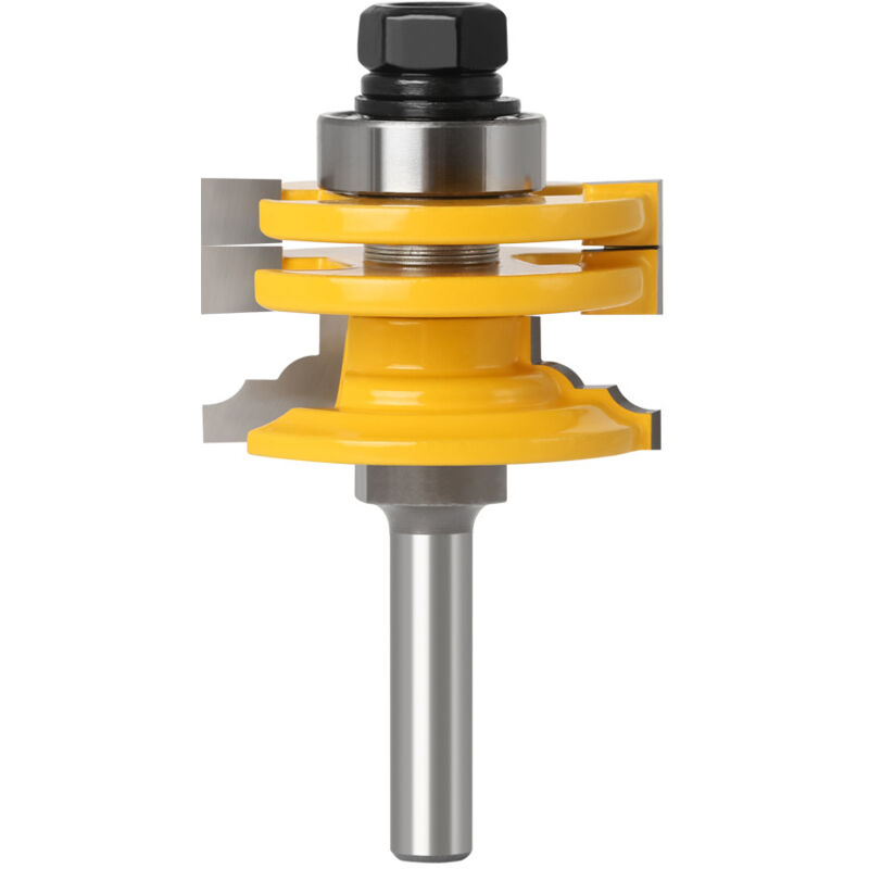 Shining House - Lock Mitre Router Bit, Fraise à Bois, Fraise à Rainurer, Tenon Joint Cutter Pour Outil de Coupe du Bois Pour Machine de Gravure,