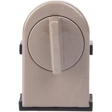 Lock Verrou de sécurité Butée de fenêtre antivol en métal Cale Serrures de sécurité robustes et réglables pour porte, avec commutateur rotatif pour fenêtre coulissante,