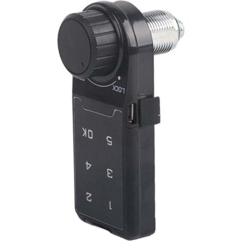 Lock with tactile keypad, electronic digital security key with contrast, coded key L = 30 mm