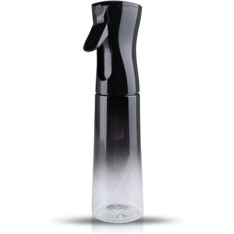 Lockenspray, nachfüllbare Wassersprühflasche, Nebelsprüher für Zimmerpflanzen, Friseurbedarf, Blumen, Schwarz, Alkoholspray, 300 ml