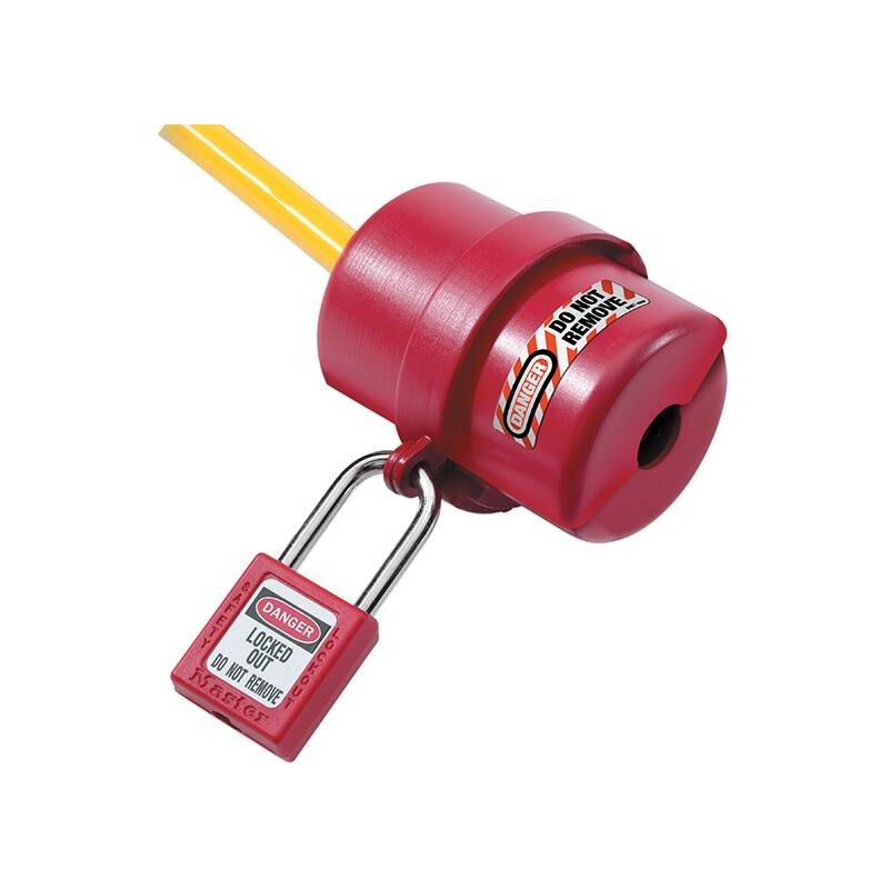 Master Lock - 487 Lockout Electrical Plug Cover Small for 120V - 240V MLKS487