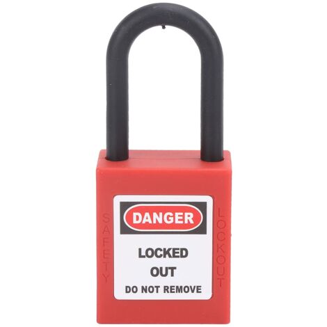 Lockout-Tagout-Schlösser, Lock-Out-Tagout-Vorhängeschlösser mit 2 Schlüsseln 1,8 X 1,6 X 0,8 Zoll Nylon-Lockout-Tagout-Sicherheitsvorhängeschloss für Elektrische