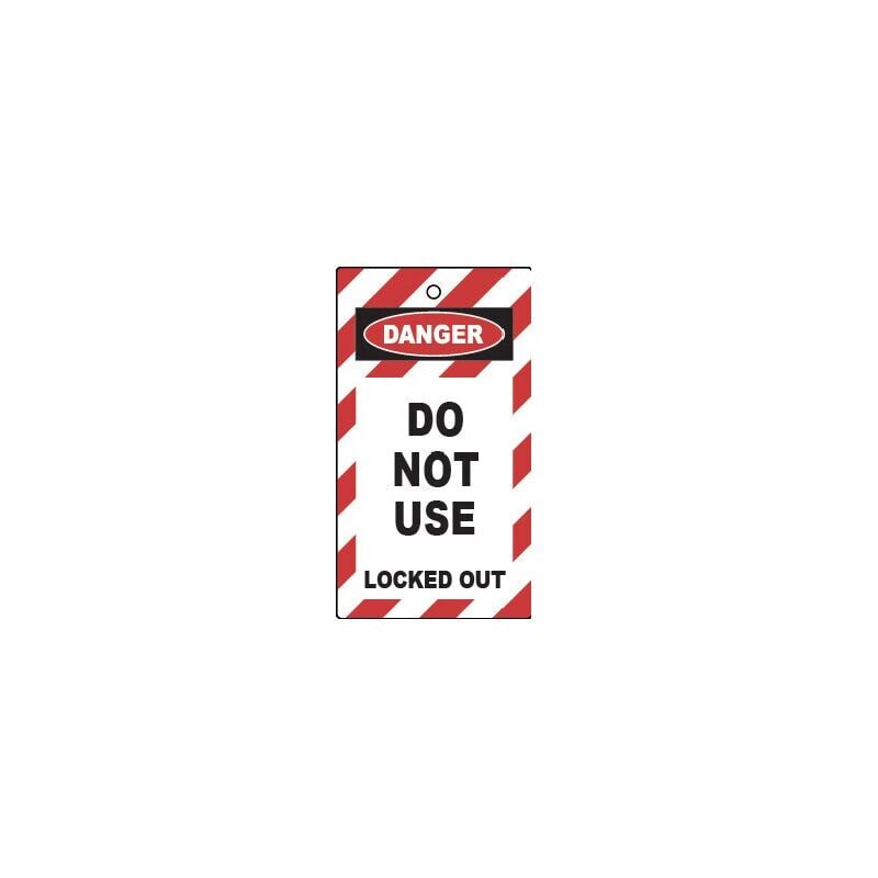 Matlock - Lockout Tags - Do Not Use - Double Sided, Pack of10