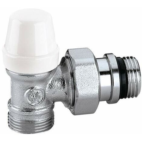 Lockshield mit Winkelanschlüssen 1/2" Rohr act. 3/4" Caleffi 342452  1/2" - 3/4"