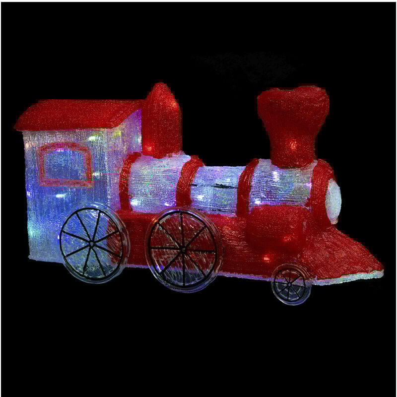 Déco de Noël Locomotive lumineuse 90 led à variation de couleurs l 67 x h 36 cm - Feeric Christmas