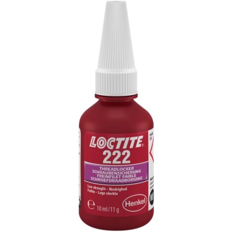 Loctite 222 - Frein filet faible - 10 ml (à l'unité)
