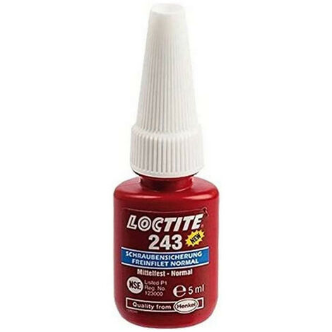 Loctite 243 - 5 ml professionnel frein filet moyen standard bleu