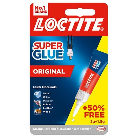 Loctite 2633452 Super Glue Liquid, Tube 3g + 50% Free LOCSGL3GAVNR