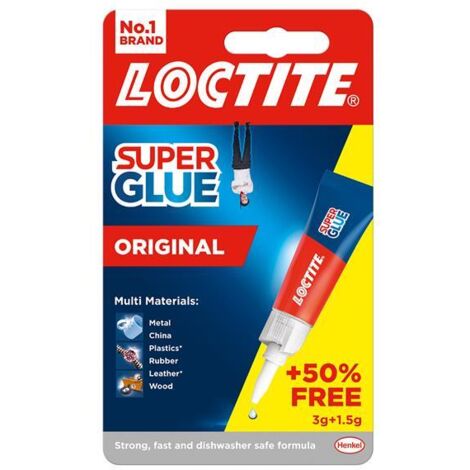 Loctite 2633452 Super Glue Liquid, Tube 3g + 50% Free LOCSGL3GAVNR
