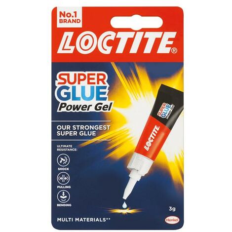 Loctite 2633674 Super Glue Power Gel, Tube 3g LOCSGGP3GNR