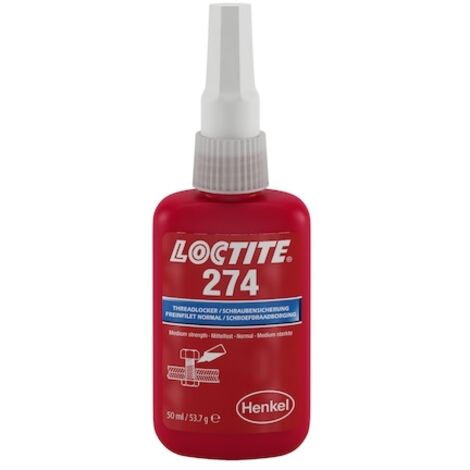 LOCTITE 274 50ml Frein filet bleu moyenne résistance - Loctite