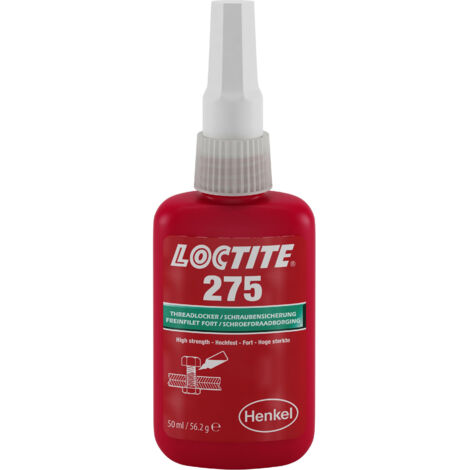 LOCTITE 275 FREIN-FILET À HAUTE RÉSISTANCE ET HAUTE VISCOSITÉ POUR LES FILETAGES DE GRANDE TAILLE (TUBE DE 50 ML) - 231551